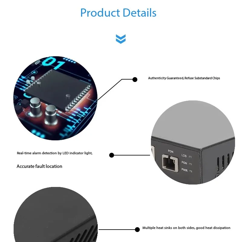 FTTH HIOSO mini olt epon olt 4PortsFiber optic equipment DC12V WEB SNMP CLI 256 Users 4 1000M Rj45 compatible HUWEI ZTE - view 5