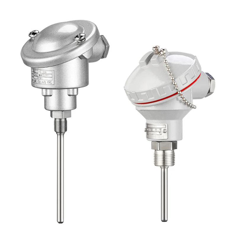 Wzp-pt100 Thermische Weerstandssonde Geïntegreerde Temperatuurzender 4-20ma Hoge Temperatuur Pt100 Temperatuursensor