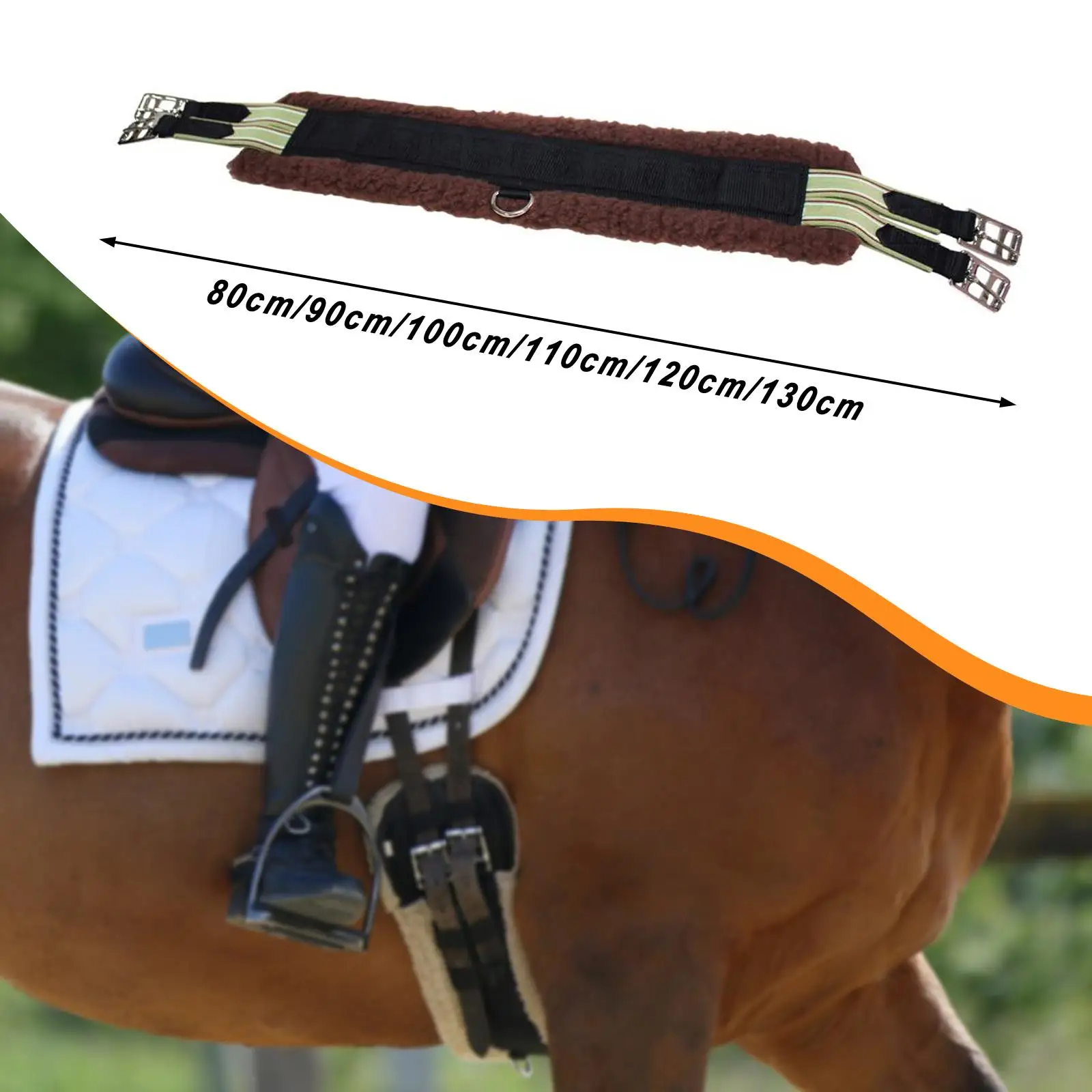 

Straight Horse Girth with Stainless Steel Buckle for Warming Up