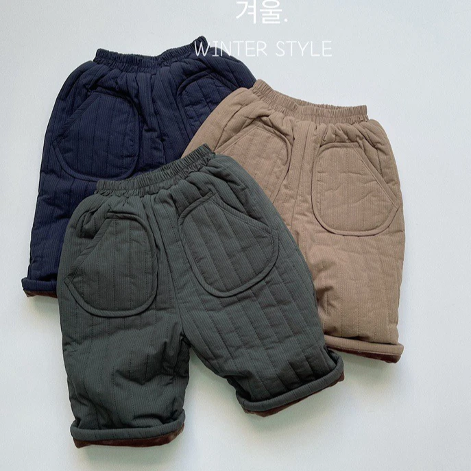 Pants 2026 Spring and Autumn New Childrens Clothing Korean Boys and Girls Retro Light Thin Clip Cotton Eight Straight Tube Pants