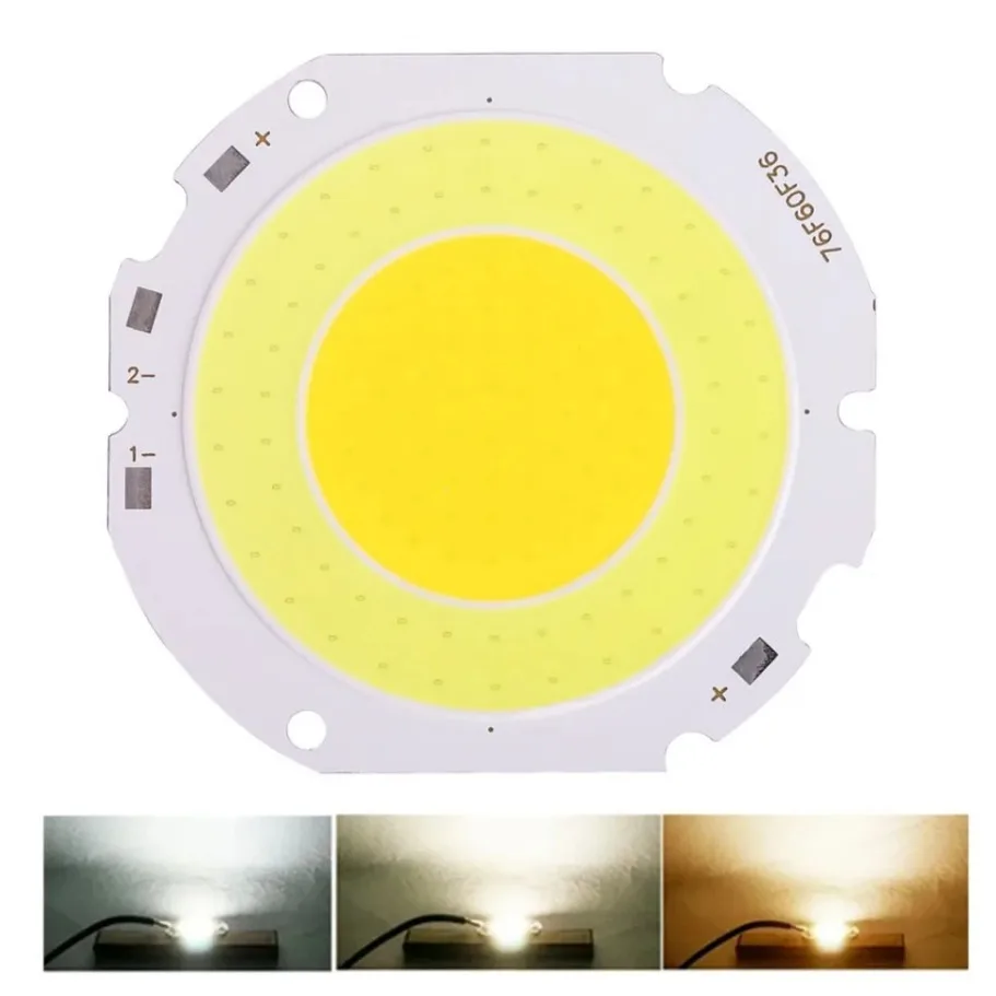 LED COB Chip High Power 7660 Źródło światła DC30V150V Do żarówek dolnych 50W Zimna biel 5000 lm Do żarówek LED DIY Flood