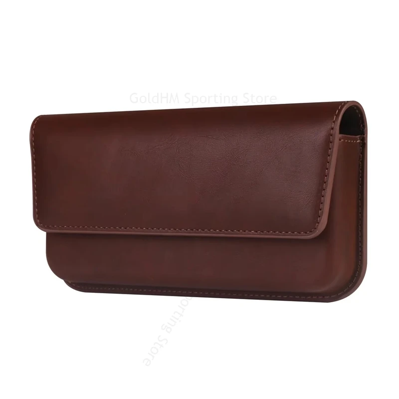 

For iPhone 17 16 Pro Max Skin Feel Leather Pouch Phone Case For Apple 16 Pro Max 17 Air 16e 15 14 13 12 Pro Belt Bag Waist Cover