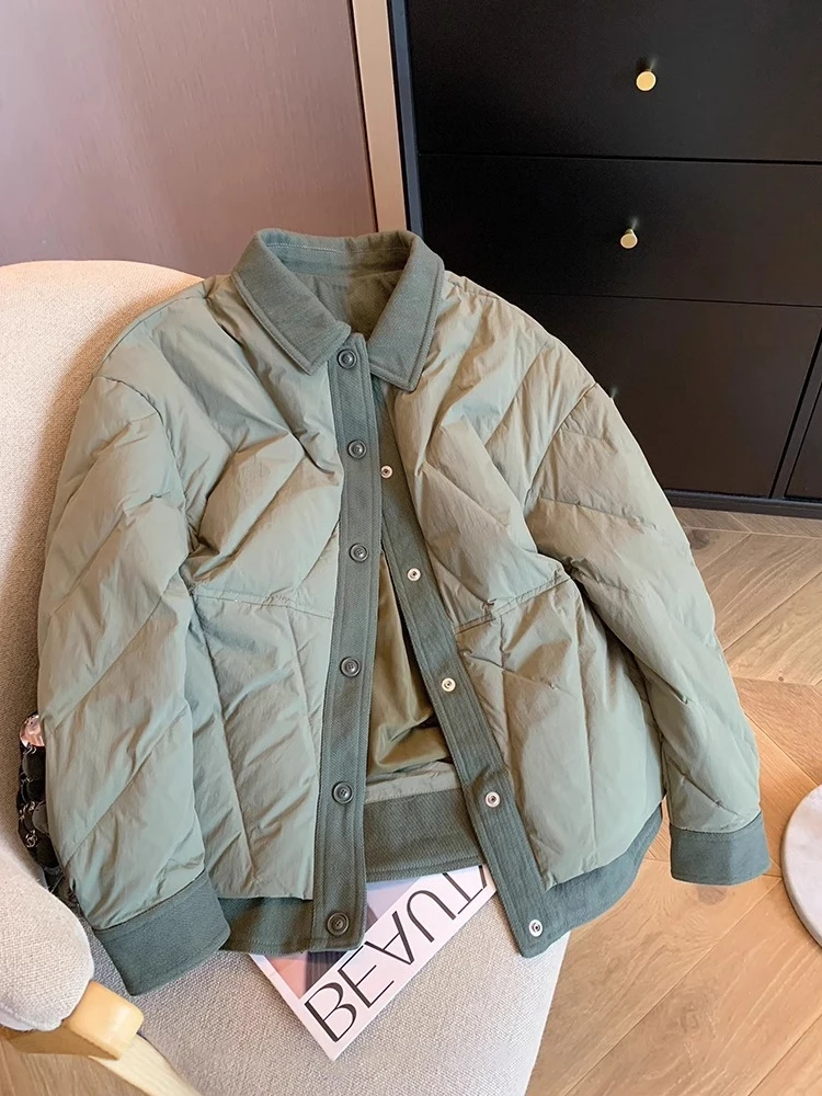 

Ретро повседневная цветная блузка с воротником из хлопка, теплая верхняя одежда для мужчин и женщин, осенне-зимний дизайн, Sensation Cott...