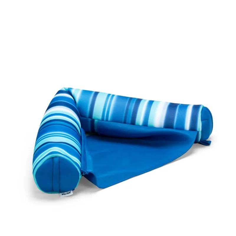 Noodle Sling No Inflation Needed Pool Seat with Armrests, Blurred Blue Double Sided Mesh, Quick Draining Fabric, 3 feet