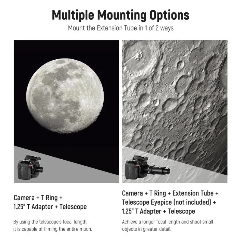 Eyepiece Projection Adapter Take Your Photography to New Height Camera Adapter 1.25\