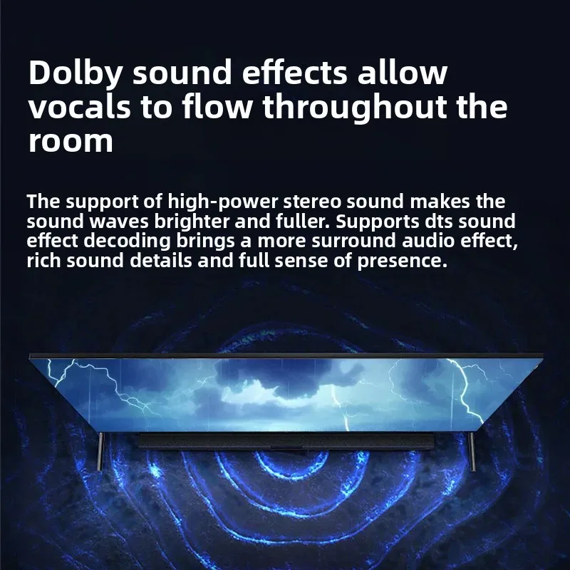 Imagen 4: TV LCD para hogar inteligente de 32 pulgadas, TV QLED50 pulgadas ultrafina a prueba de explosiones