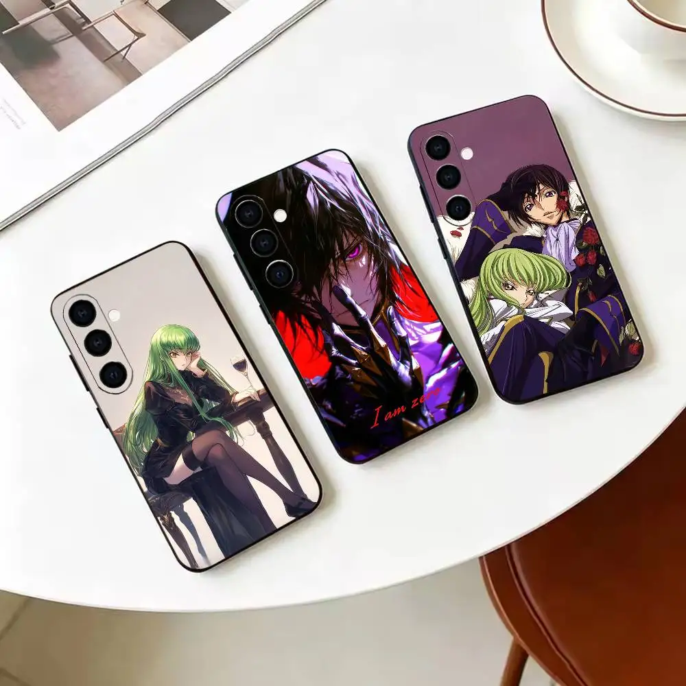 C-Code Geass Anime Soft   Phone Case For Samsung Galaxy A73,A72,A71,A70,A53,A52,A51,Others Soft Black Cover