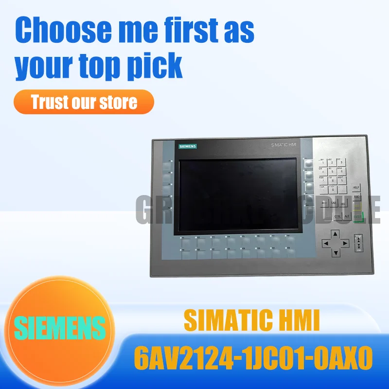 Novo Painel IHM Industrial Integrado Siemens Original 6AV2124-1JC01-0AX0 KTP900 Comfort 9 polegadas com Tela Sensível ao Toque e Teclado
