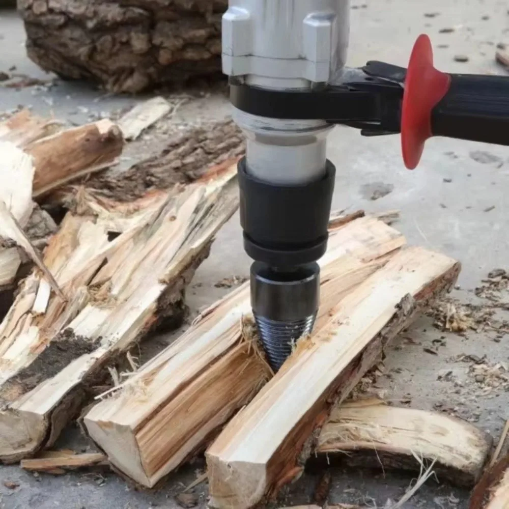 

New Wood Splitting Firewood Splitting Bit Wear Resistant Woodworking Tool Screw Cone Bit Electric Drill Step Drill Bit