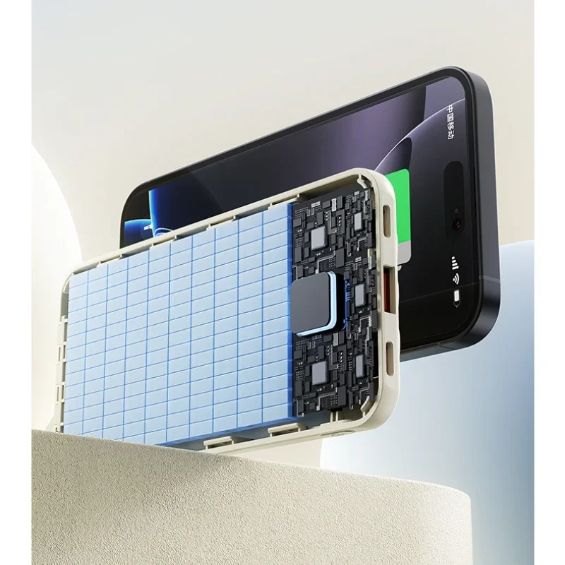 باور بانك محمول 22.5 وات 10000 مللي أمبير في الساعة، شحن سريع، شاشة رقمية، كابلات مدمجة لهاتف آيفون وسامسونج وهواوي وشاومي