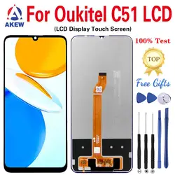 AKEW New Original OUKITEL C51 LCD Display Oukitel C51 Touch Screen C51 Digitizer Assembly Phone Replacement Pantalla Parts