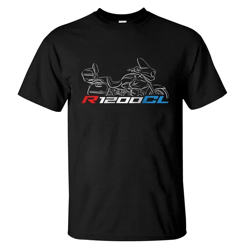 

2024 Men T Shirt Casual Motorcycle Enthusiast R1200CL T-shirt Graphic Summer Short Sleeves 100% Cotton S-3XL Cool Tee