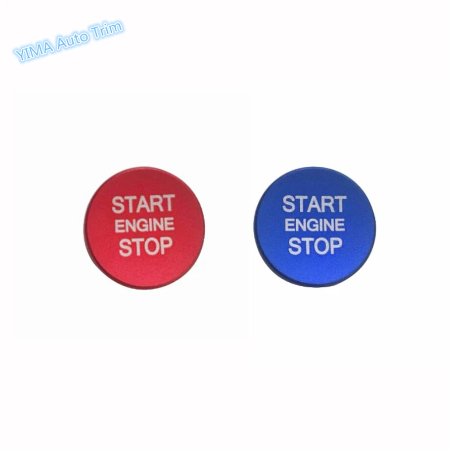 

Red / Blue Auto Start Stop Button Key Hole Switch Decoration Cover Trim For Volkswagen T-Roc T Roc 2018 2019 - 2022 Accessories