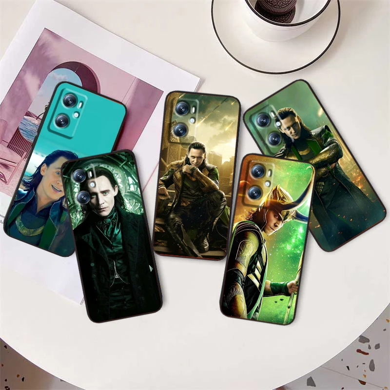 Marvel Loki Cool Cute For OPPO Find X6 X5 X3 A54S A5 A94 A16 A53S A57 A74 A72 A98 A78 A96 A9 5G Black Funda Phone Case