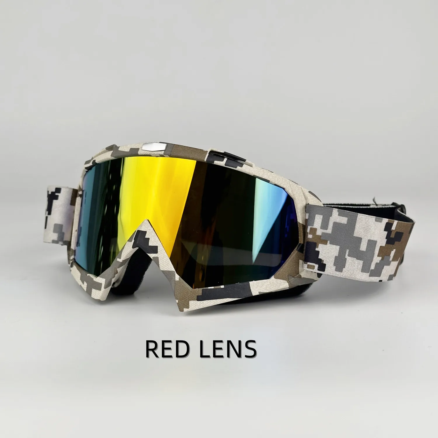 Off‑Road Motocross Protective Eyewear Goggles, Anti‑UV Anti‑Scratch Dirtbike Enduro Motorcycle Helmet‑Fit Glasses