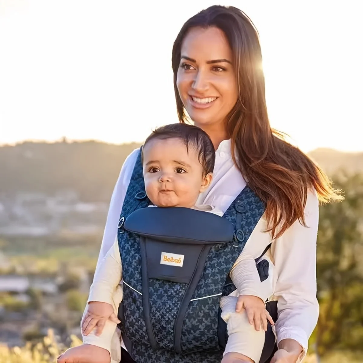 beibao-patterned-baby-carrier-ergonomic-multi-position-infant-sling-breathable-newborn-to-toddler-holder