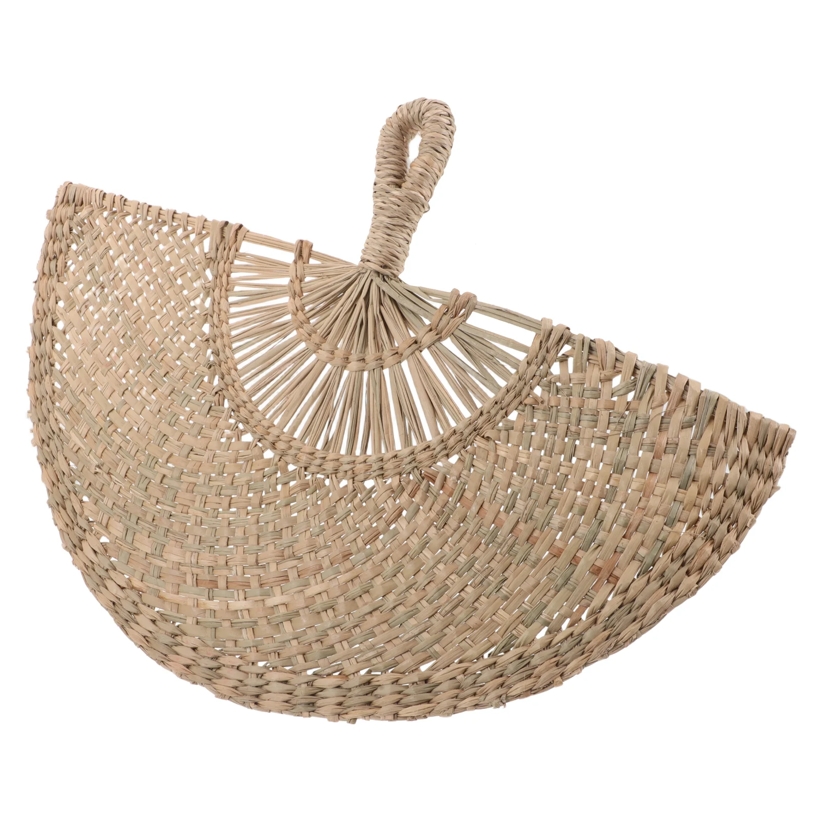 

Handmade Straw Fan Fans Photo Prop Boho Weaving Manual Handheld Woven Decor Farmhouse Chinese Style for Wall Decorative