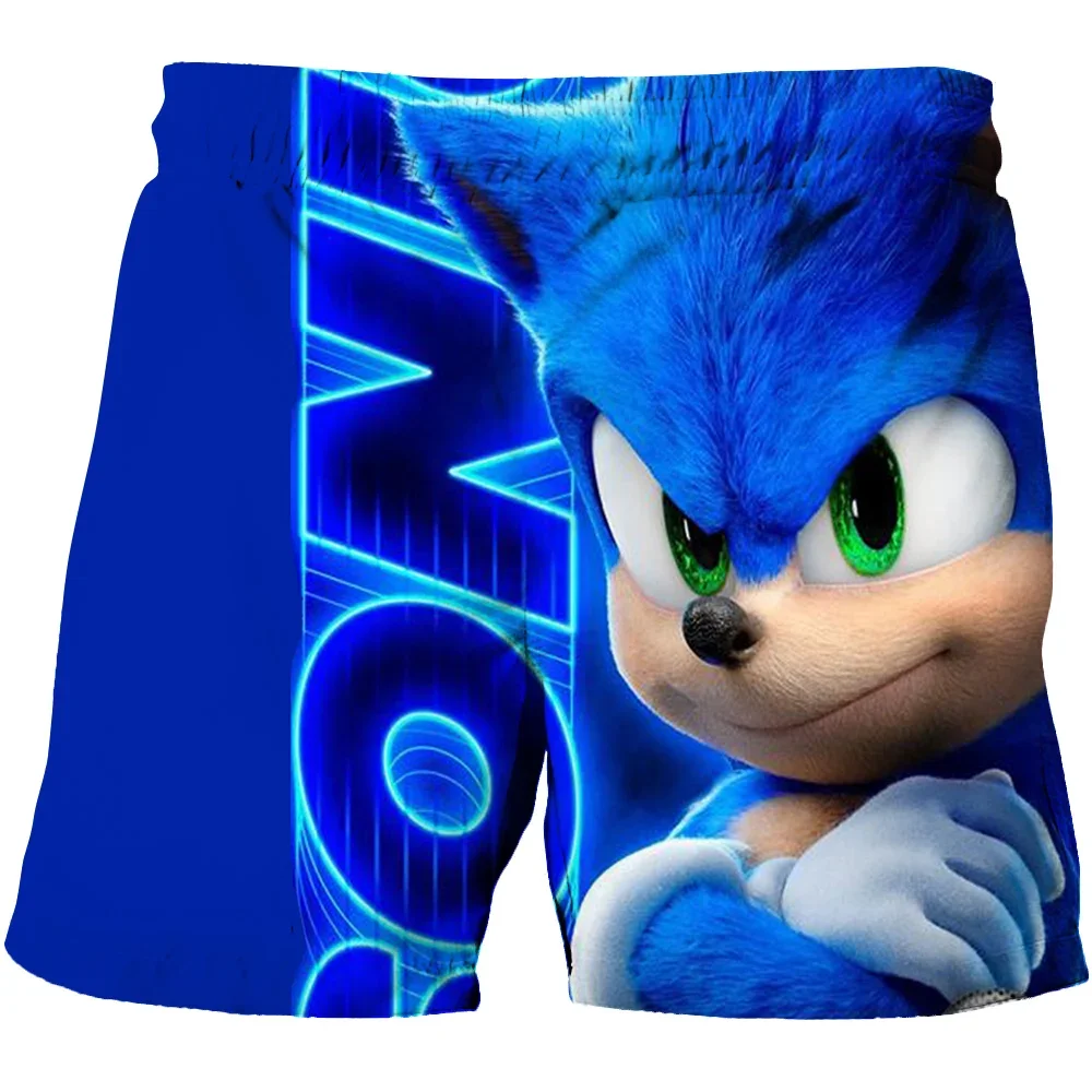 Sonic The Hedgehog Girls Boys Harajuku Beach pants for children Couples Clothes pants For Kids 3D Cartoon Print shorts pants