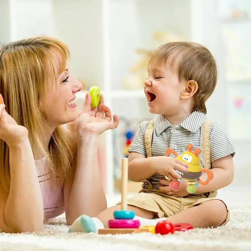 Kinderbijtspeeltje Food Grade tandjesspeeltje met schattige vorm Drukke bal Leren Ontwikkelingsspeelgoed Zintuiglijk speelgoed Kalmerend speelgoed Voor