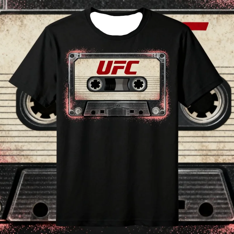 

MOTO-2025 Summer Hot Selling Men's UFC Boxing Fighting Competition Casual Breathable Fashion Quick Drying T-shirt Short Sleeve