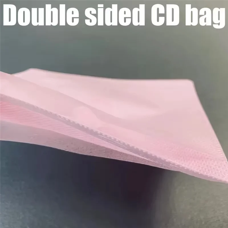 Zielony, 100 sztuk, dwustronny zestaw ochronny na płyty CD/DVD, kolorowa torba do przechowywania z miejscem na płyty, odporna na zarysowania i kurzabgi