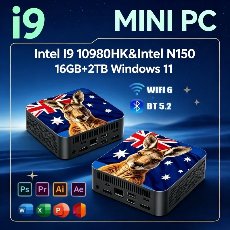 コンパクトポータブルミニpc-windows-11-intel-n150-i9‑10980hk-16gb-ram-1tb-2tb-ssd-bt52-4k-uhd-ゲーミングデスクトップ-ゲーマーコンピューター