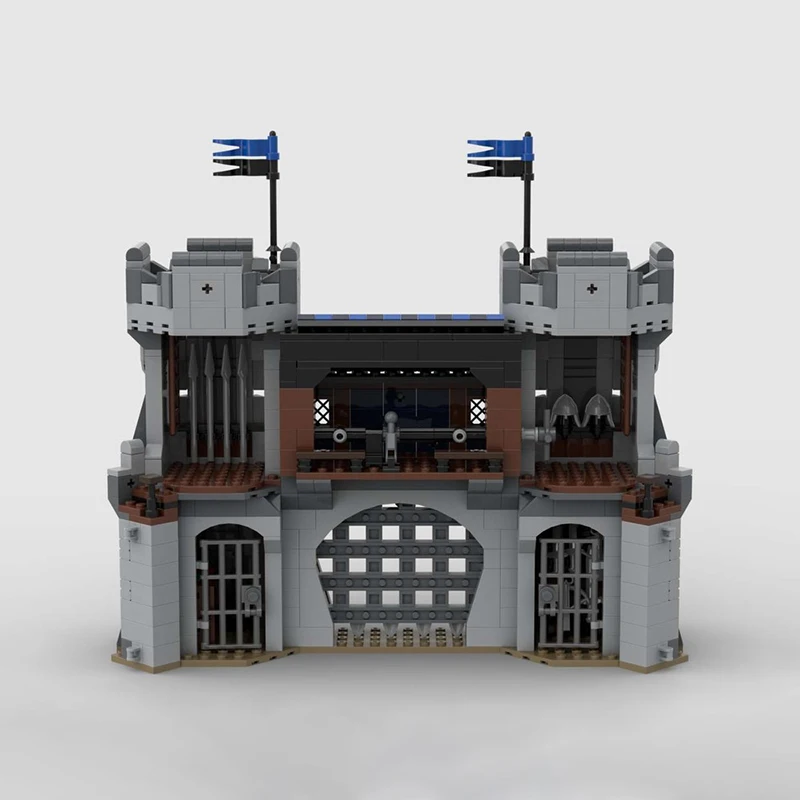860pcs MOC The Gate part one of the castle Castle Building Blocks creative Children Kids Birthday Christmas toy Gift