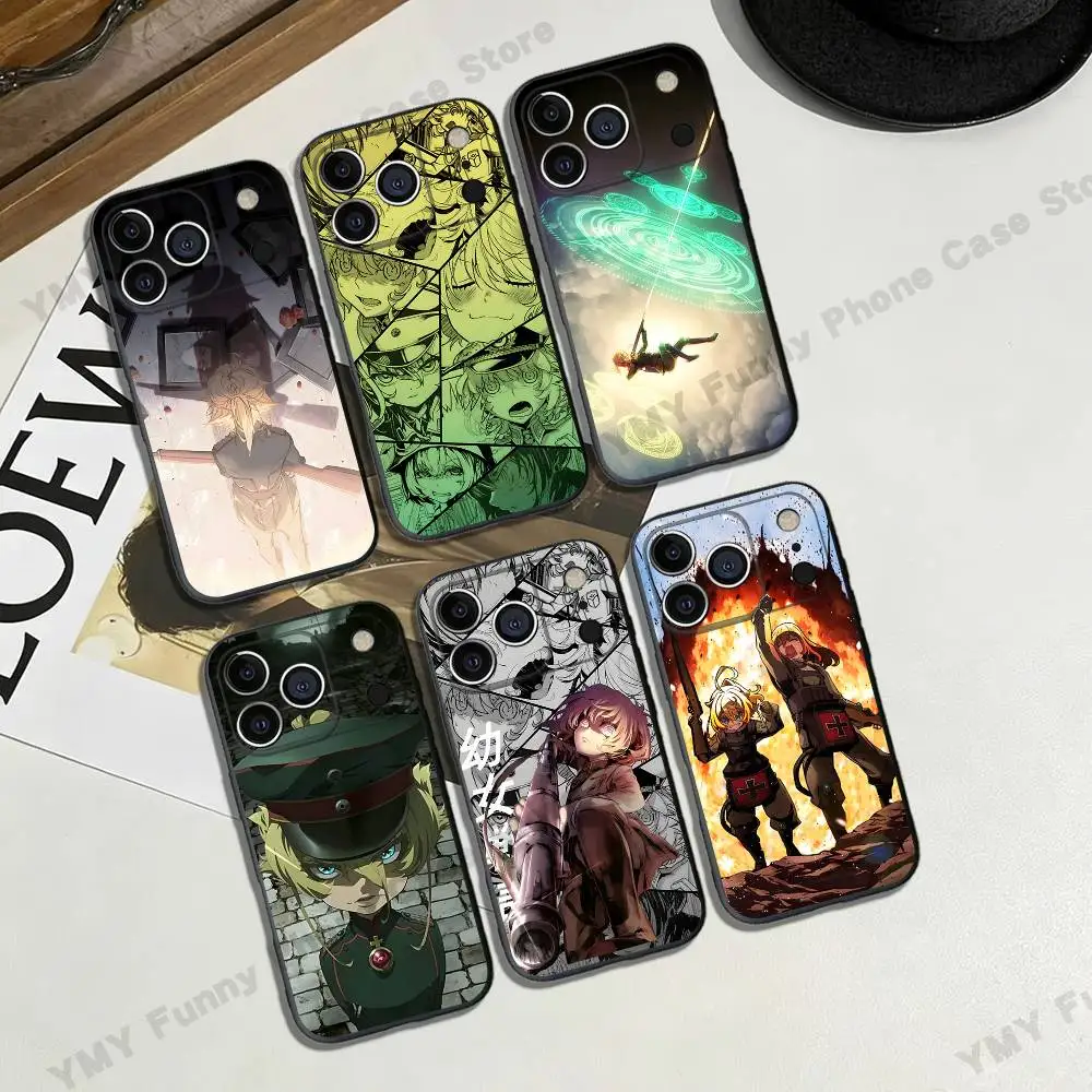 Cartoon S-Saga of Tanya the E-Evil-S Phone Case Black That Fits For IPhone17,16,15,14,13,12,13,12,11 Pro Max Plus XS XR