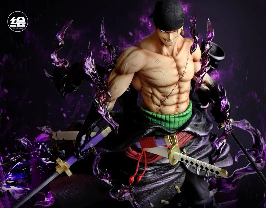 26.5Cm Th Studio Gk One Piece One Piece Roronoa Zoro Action Figure Statue Collectible Model Ornaments Garage Kit Toys Gift