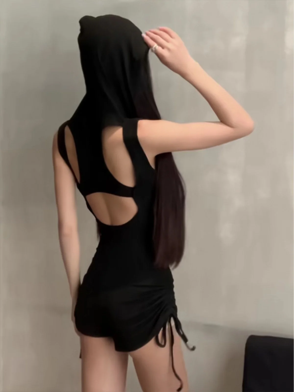 

Spicy Girl Hooded Bal Dstring Folded One-Piece orts Summer Design Unique Personali Women's Jumpsuit High Waist St...