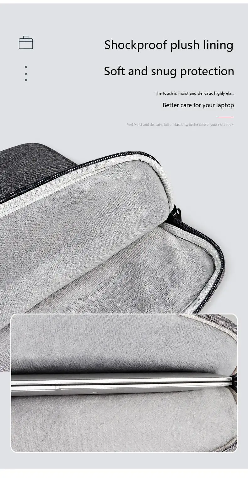 Laptop-Schutzhülle 13,3-15,6 Zoll Oxford-Gewebe Wasserdichte Tragetasche für Notebook Tablet – Detail 6
