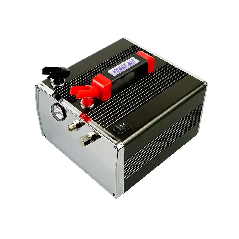 Hand-Made Model Spray Air Pump HS-317 Spray Paint Pump with Gas Storage Tank Battery 2000 MA