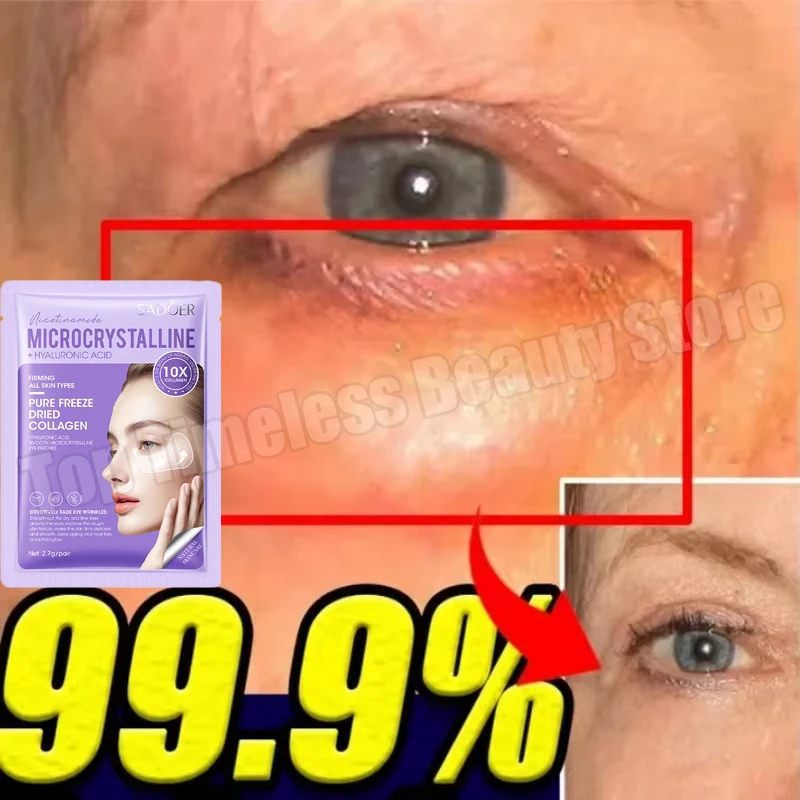 

Collagen Wrinkle Remove Eye Mask Patches Firming Lifting Fade Fine Lines Anti-Puffiness Hyaluronic Acid Smooth Eye Skin Care