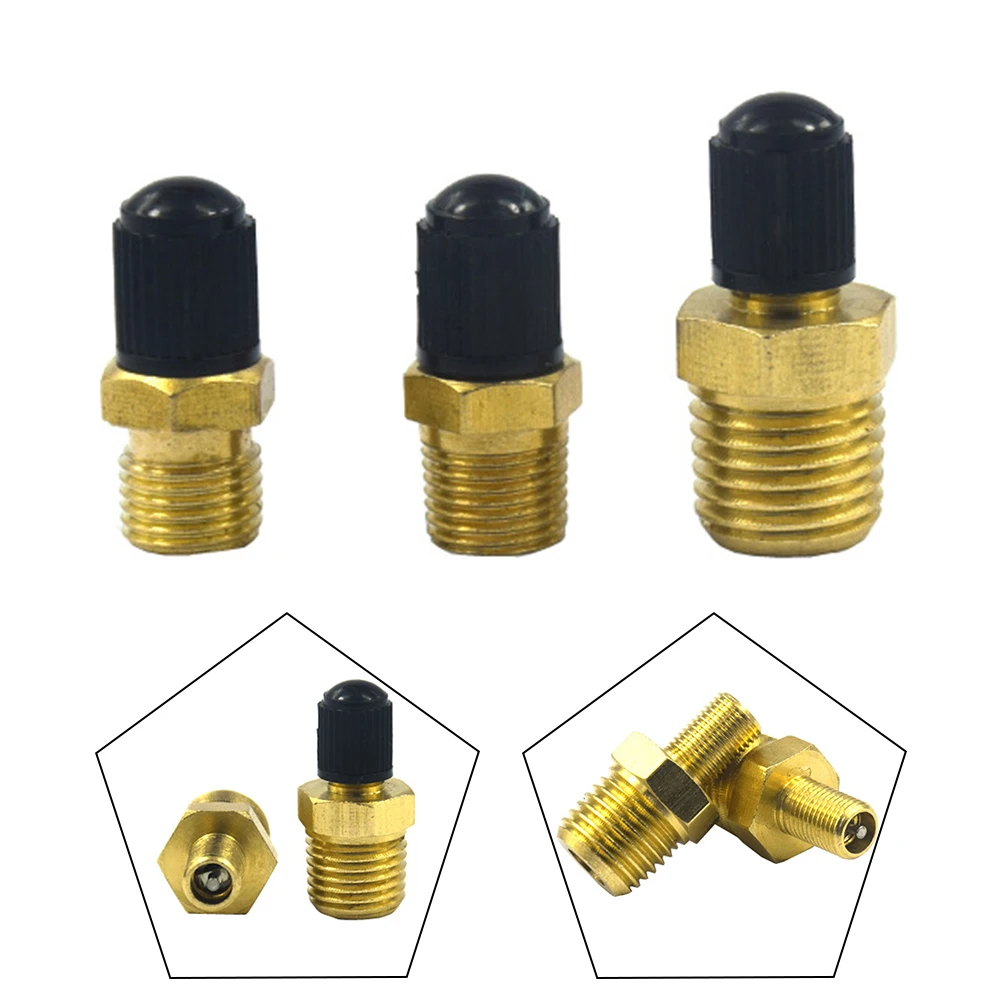 Automobile Tire Valve Core Tire Valve Tire Pressure Monitoring 1/4 1/8 NPT  Tire Inflation And Pressure Bottle Containers Valve