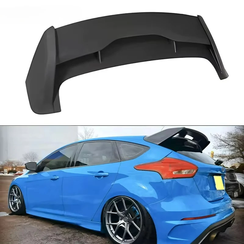 

Для Ford Focus RS ST MK3 MK3.5 хэтчбек 2012-2018 Высококачественный пластиковый ABS глянцевый черный или Prime спойлер на заднее крыло