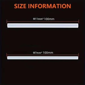 Gây súng keo cho súng, nóng chảy, kích thước mini, nghề nghệ thuật DIY, sửa chữa chung, trang trí nhà, 7mm, 11mm x 100mm, 10 chiếc 6 Stick bán hàng nóng bán hàng chính - №1