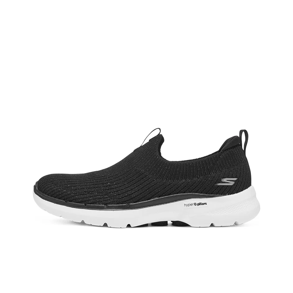 Skechers Go Walk 6 Fabric Abrasion Resistant Abrasion Resistant Low top Casual Shoes Women's Black 124521-BLK
