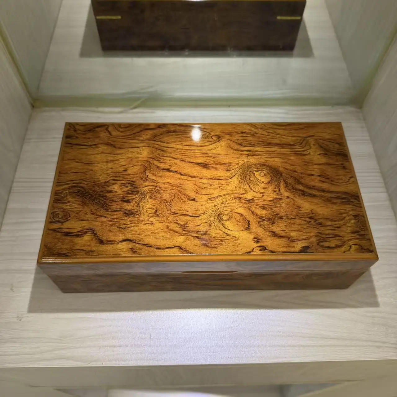 High-Gloss Wooden Jewelry Box with Velvet Lining, Luxury Jewelry Storage and Collection Gift Box