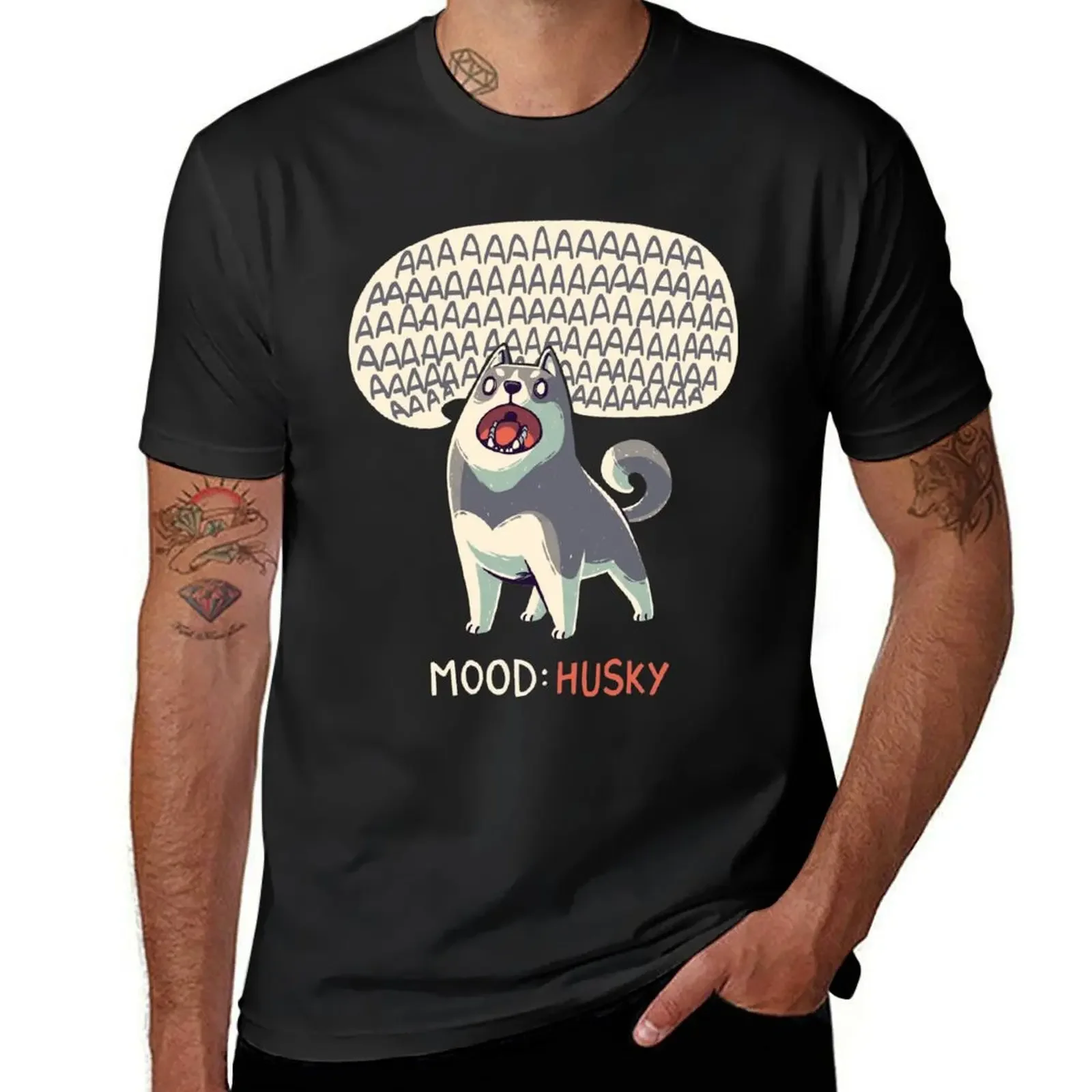 

Mood: Husky // Funny Dog, Howling, Siberian T-Shirt Personalized t-shirt luxury t-shirt graphics t shirts for men pack