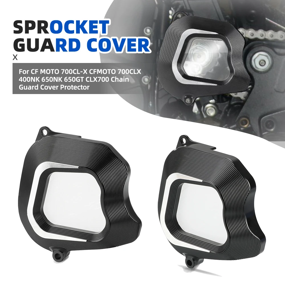 

Front Sprocket Sensor Protection Cover For CF MOTO 700CL-X CFMOTO 700CLX 400NK 650NK 650GT CLX700 Chain Guard Cover Protector