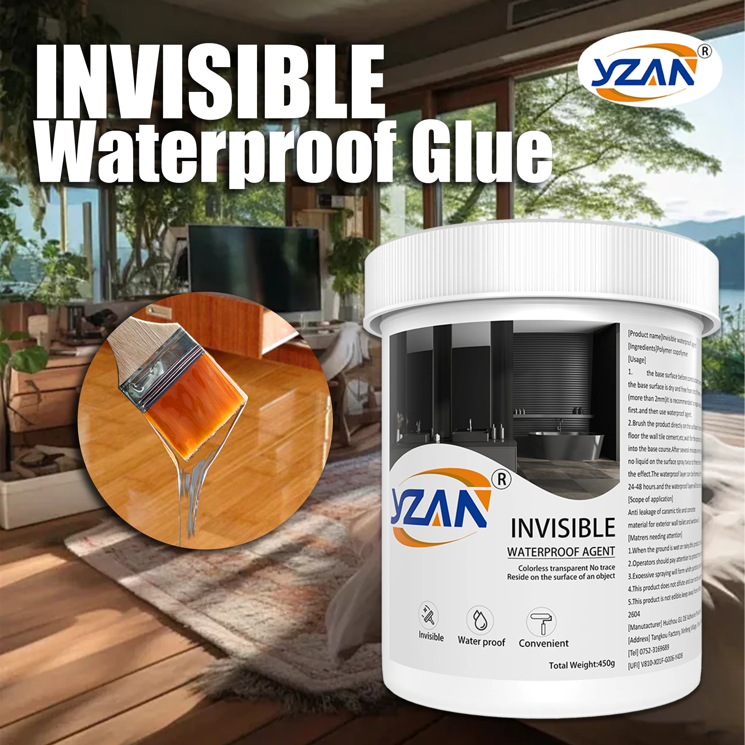 Waterproof Sealant for Repairing Leaks in Roofs, Bathrooms, Kitchens, and Toilets. Strong Adhesive, Transparent Filler for Cracks, Sealant for Walls, Pipes and Windows. Quick Drying.