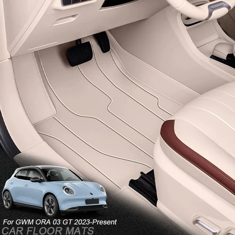 

Custom Nappa Leather Anti-Slip Car Foot Protect Mat Auto Luxury Waterproof Floor Pad Accessory For GWM ORA 03 GT 2023-Present