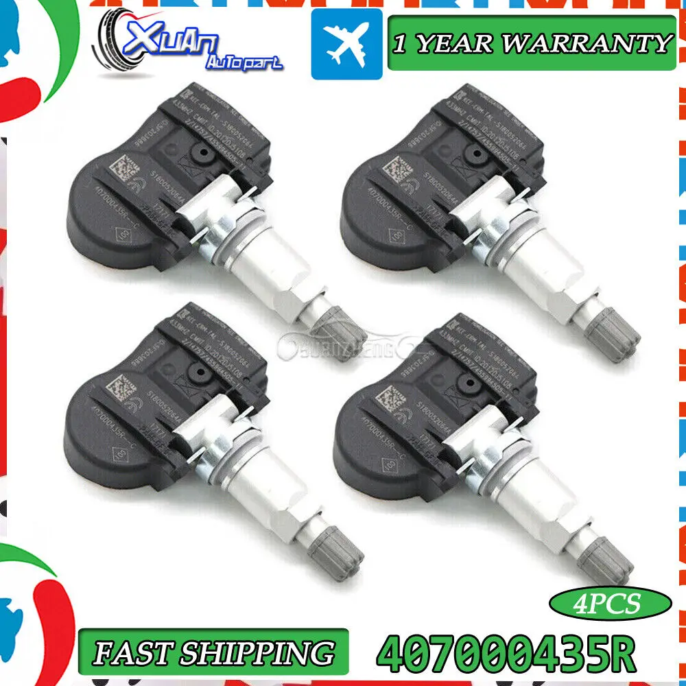 

NEW 407000435R TPMS Tire Pressure Sensor Monitor System For Renault Laguna Megane III Van Fluence Scenic Zoe Latitude 433Mhz