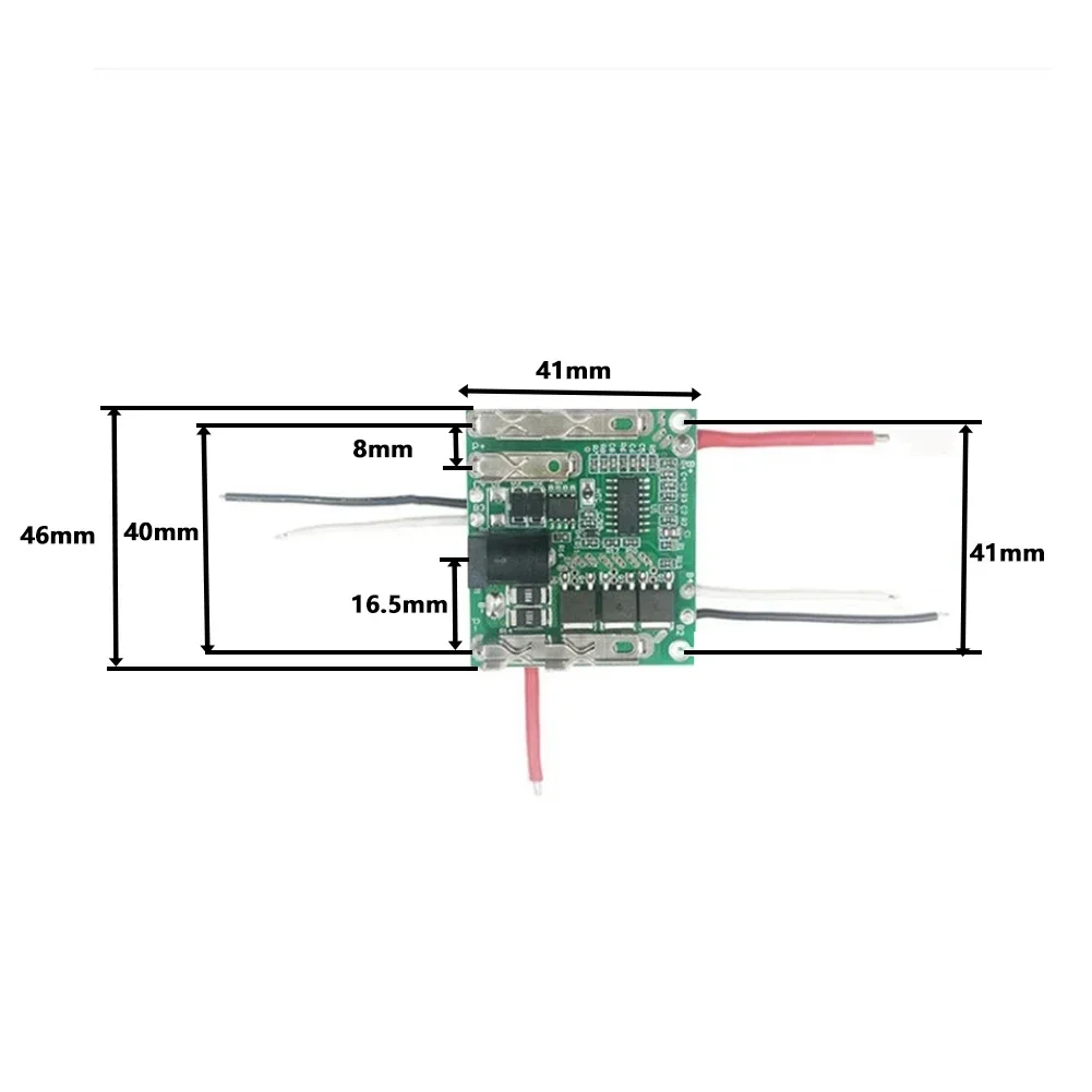 Imagem -06 - Pcb Placa de Circuito de Proteção de Carregamento para Makita Faça Você Mesmo Bateria Li-ion Caixa de Plástico 10 Células Bateria de Lítio 18v