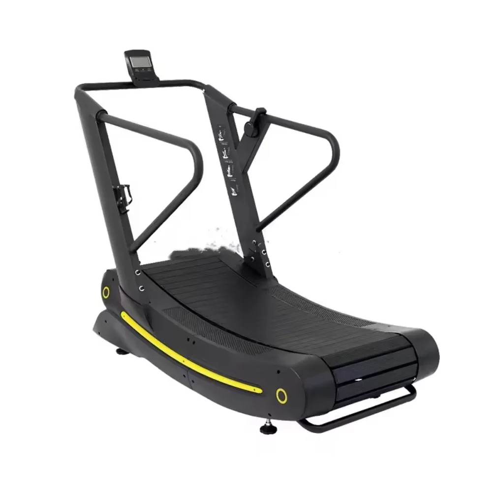 Unpowered curve treadmill gym equipment self-generating cardio training walking curve treadmill