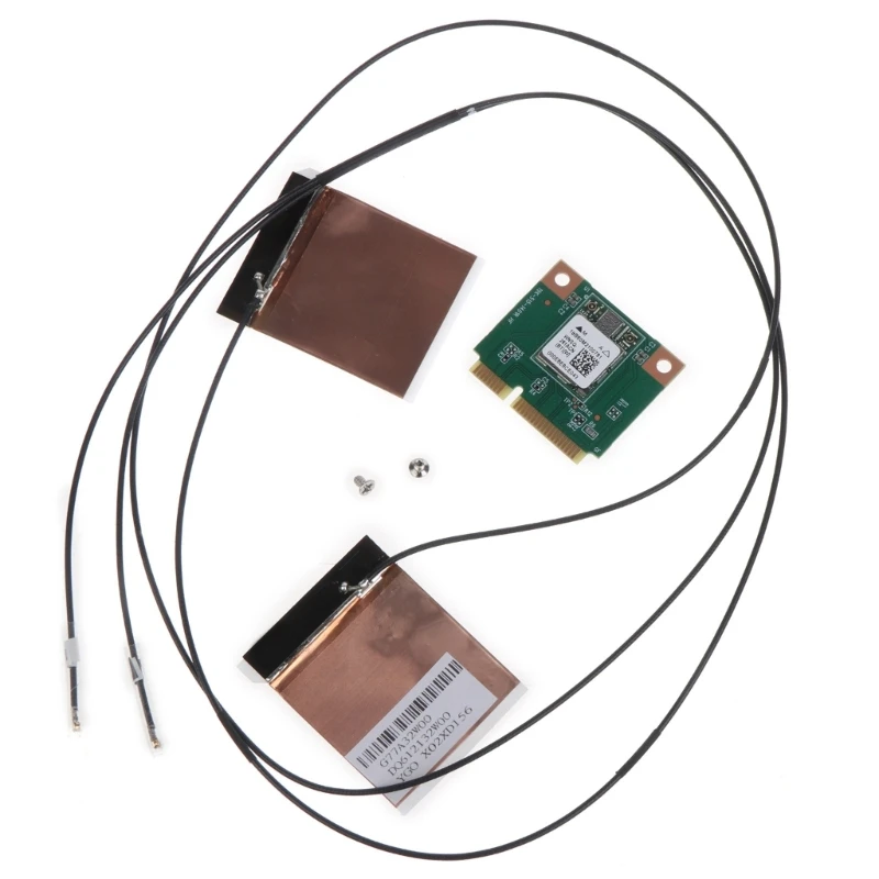 Kartu Wifi DualBand 2.4G/5G Adaptor Jaringan QCA617 Kartu PCIe Mini BT4.1 untuk Laptop