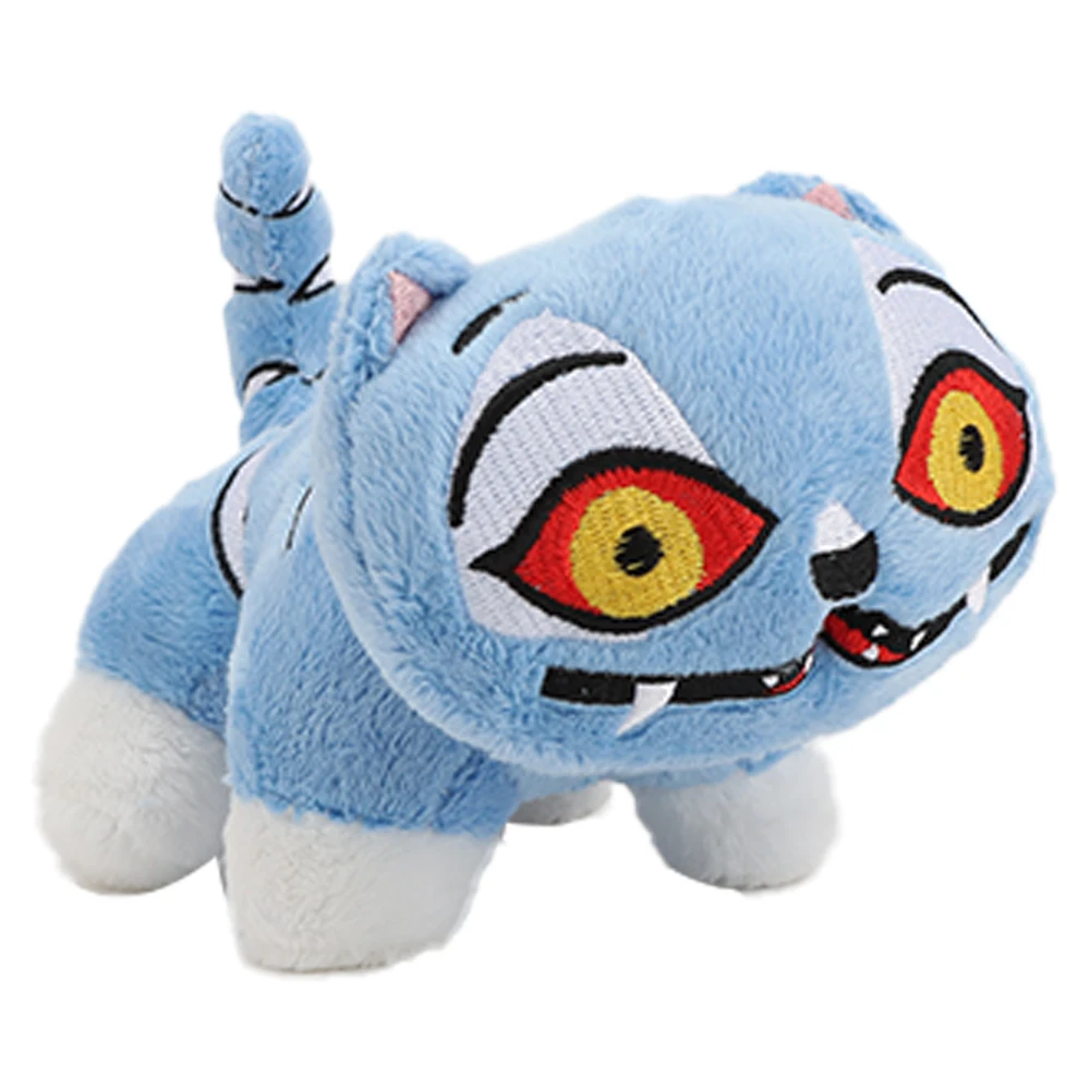 14cm anime kpop demônios caçadores tigre brinquedos de pelúcia bonito tigre azul derpy bonecas decoração macia brinquedo monstro caça grupo menina para fãs presentes