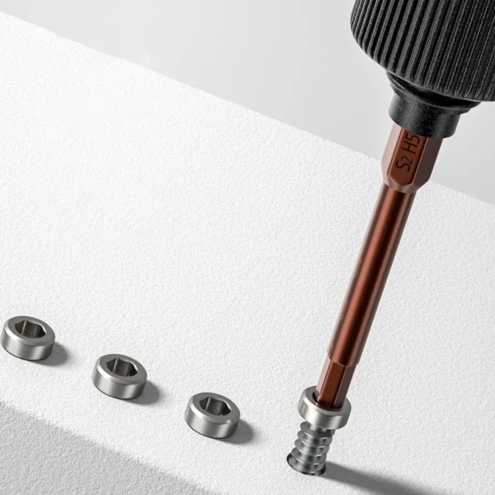 10 STKS 65 MM Inbussleutel S2 Staal Magnetische Tips Hex Bits Set Inbussleutel Quick Release Adapter Elektrische Boormachine