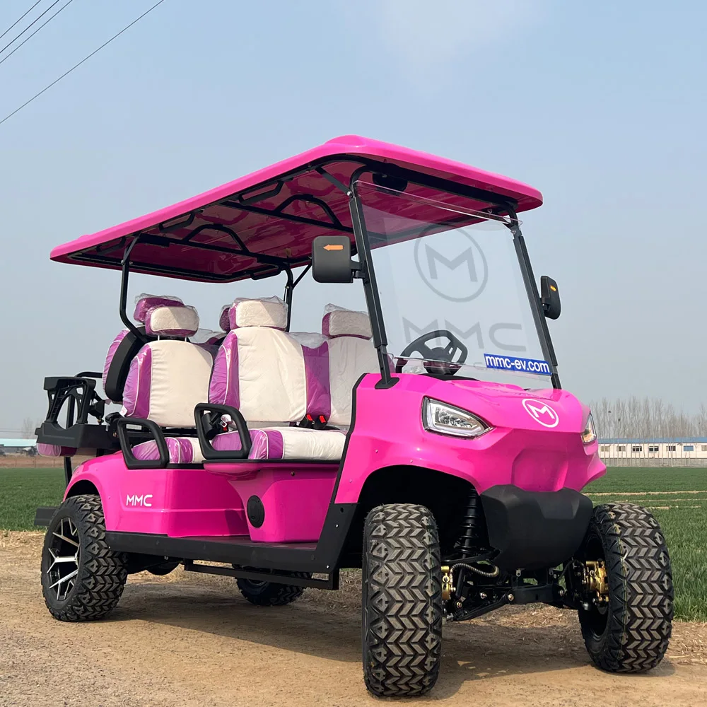 MMC New Model Deluxe Edition  6 Seater Electric Golf Cart  AC Motor 60V Lithium Battery Off Road Electric Golf Cart