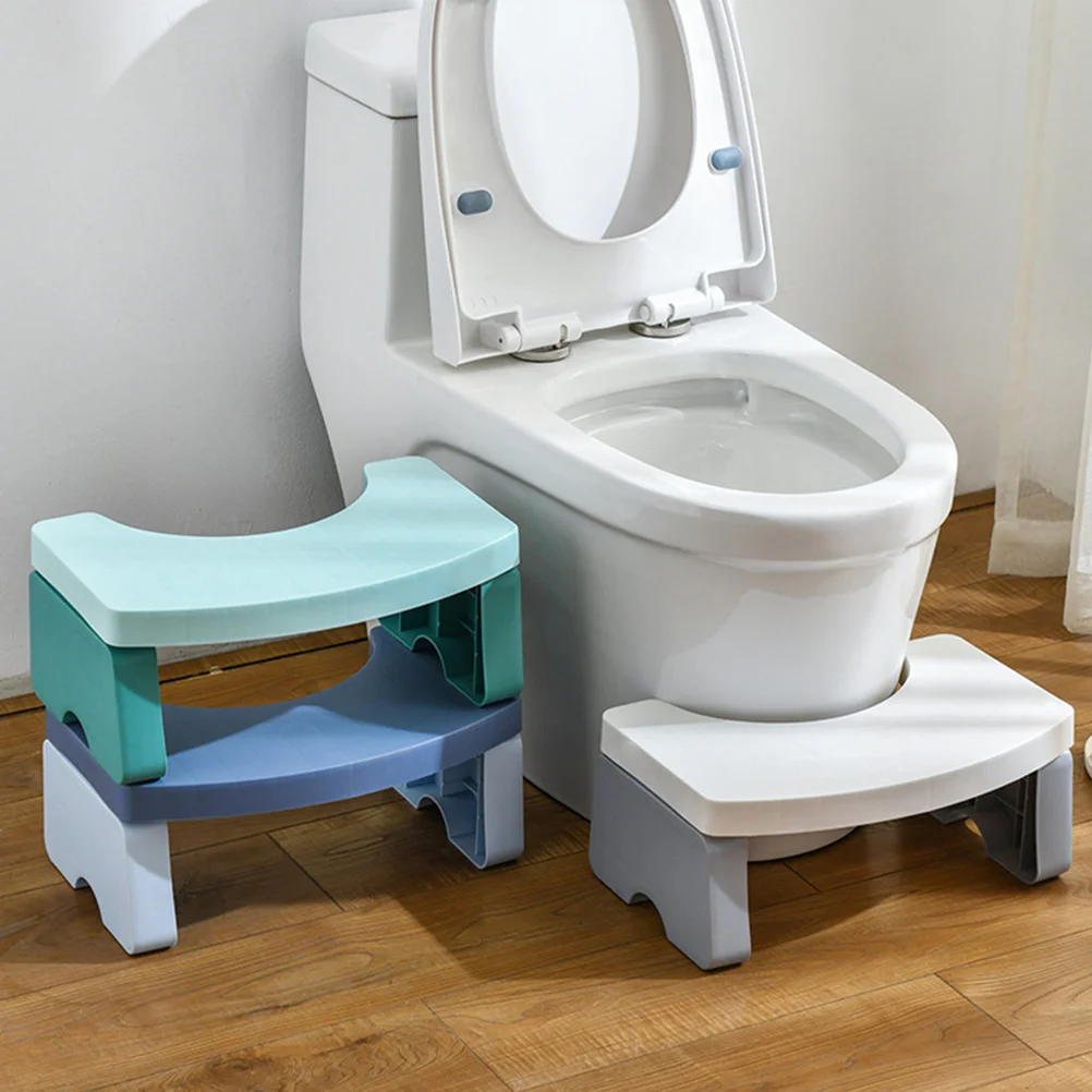 Toilet Step Stool Plastic Footstool Increased Chair Potty Bathroom Pp Creative Child Stools